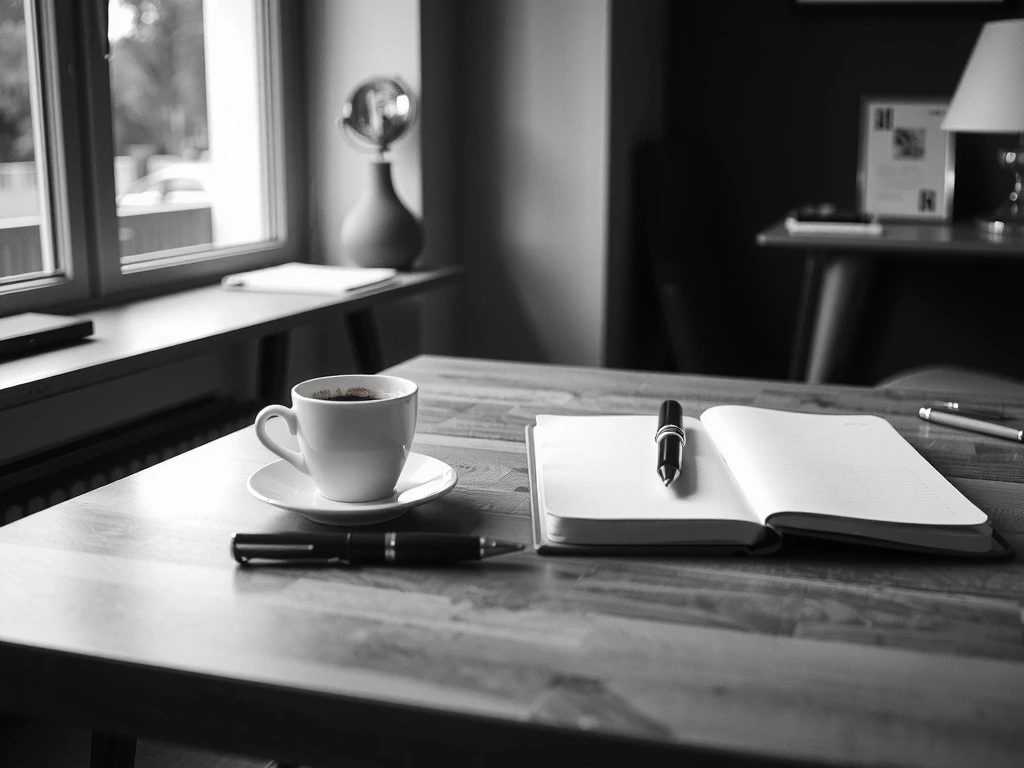 Minimalistischer Arbeitsplatz für tiefen Fokus